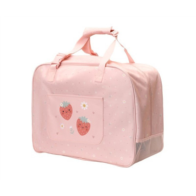 Bolso De Playa Con Rejilla Strawberries
