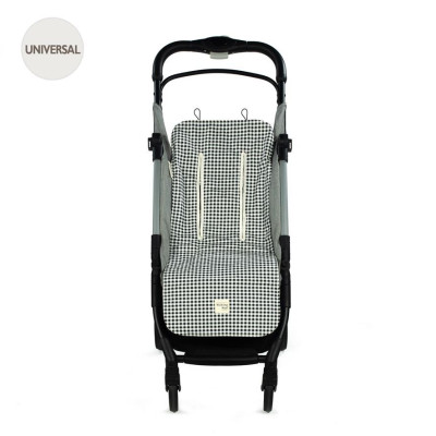 Colchoneta I Love Vichy Negro de Walking Mum