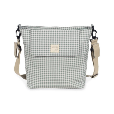 Bolso Canastilla I Love Vichy Verde de Walking Mum