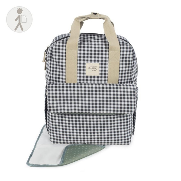 Mochila I Love Vichy Negro de Walking Mum