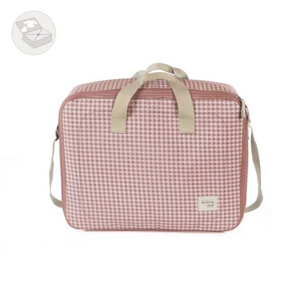 Maleta I Love Vichy Rosa de Walking Mum
