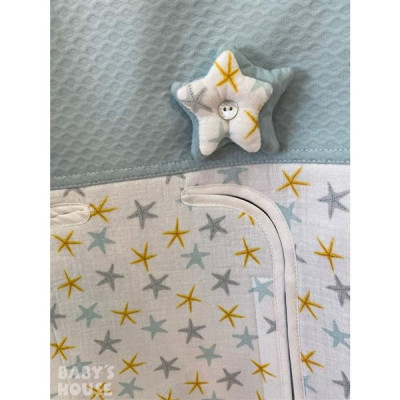 Colchoneta Silla Universal Estrellas Menta de Rosy Fuentes