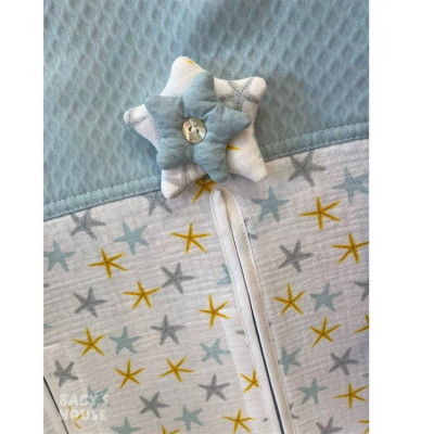 Colchoneta Silla Estrecha Estrellas Menta  de Rosy Fuentes