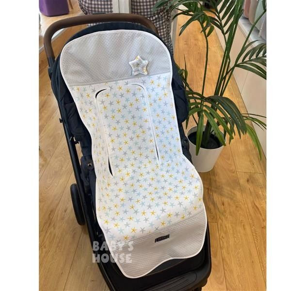 Colchoneta Silla Universal Estrellas Gris de Rosy Fuentes