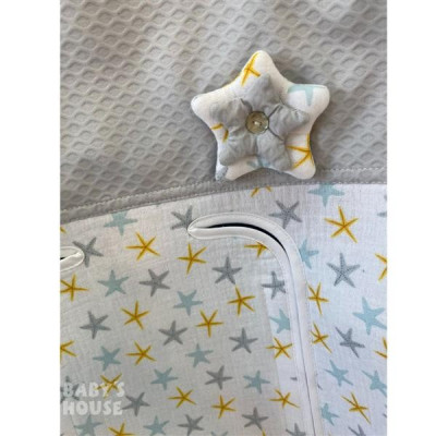 Colchoneta Silla Universal Estrellas Gris de Rosy Fuentes