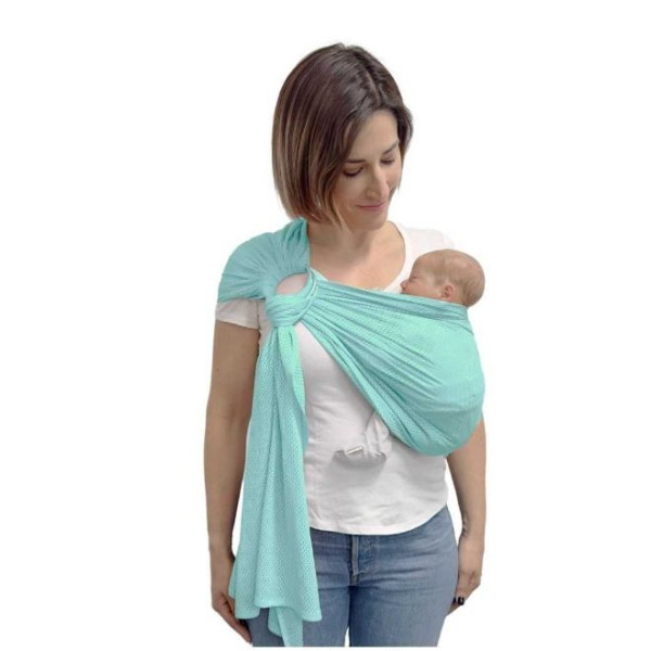 Bandolera de Agua Portabebés de rejilla Quokkababy Menta