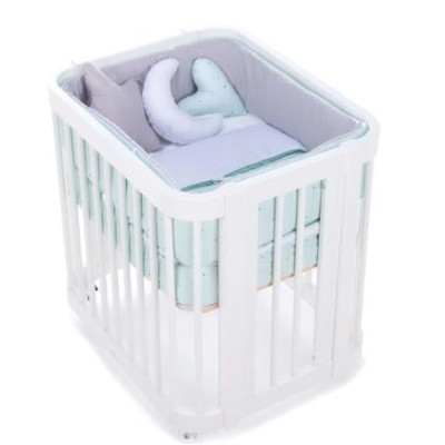 Minicuna, cuna y cama todo en uno (4en1) CREA TRE Blanca de Alondra