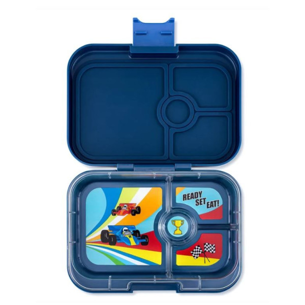 Fiambrera Yumbox Panino 4 secciones - Monte Carlo Blue Race Cars
