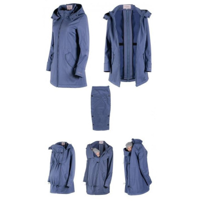 Abrigo de Porteo y Premamá Wombat Shell Azul