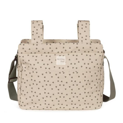 Bolsa Canastilla Corazones Poppy Musgo