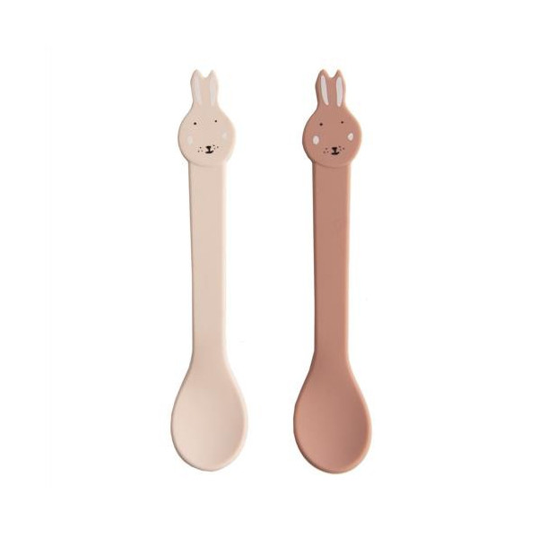Pack 2 Cucharas Silicona Conejo