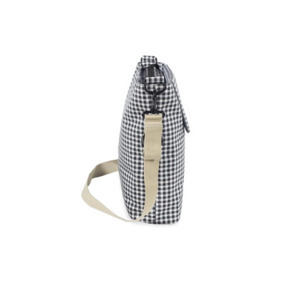 Bolso Canastilla I Love Vichy Negro de Walking Mum