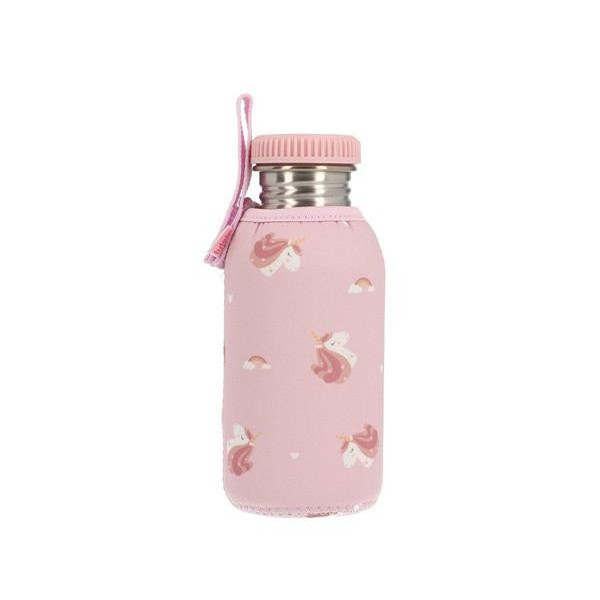 Botella De Acero Con Funda Unicornio Tutete