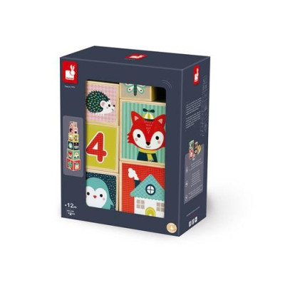 Baby Forest Pirámide De 6 Cubos (madera)-Janod