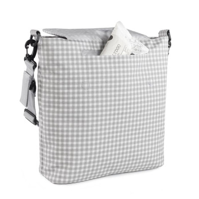 Bolsa Canastilla I Love Vichy Gris