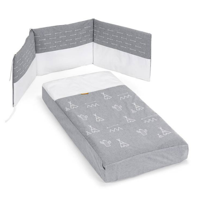 Cuna DOCO Sleeping B/M 120 60 con textil y colchón