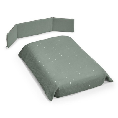 Cuna DOCO Sleeping B/M 120 60 con textil y colchón