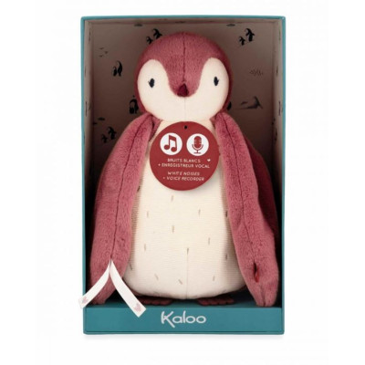 Pingüino Rosa con Ruidos Blancos y Grabadora De Voz Kaloo