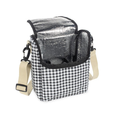 Bolsa Termica I Love Vichy Negro de Walking Mum