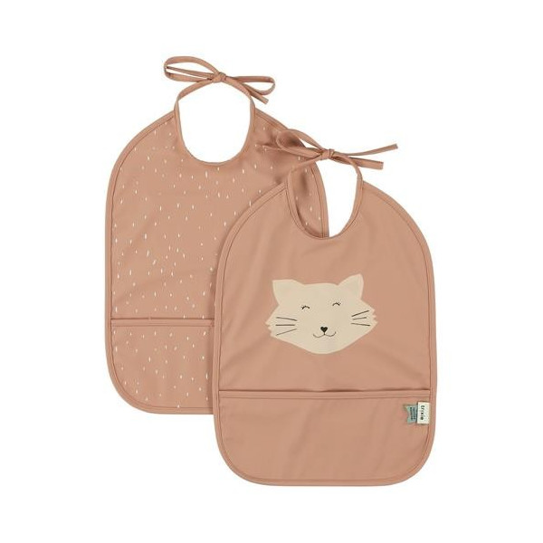 Pack 2 Baberos impermeables - Mrs. Cat