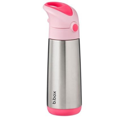 Botella térmica con pajita 500ml B.Box - Flamingo Fizz