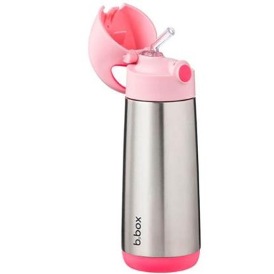 Botella térmica con pajita 500ml B.Box - Flamingo Fizz