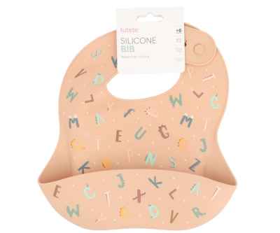 Babero Silicona Funny Letters