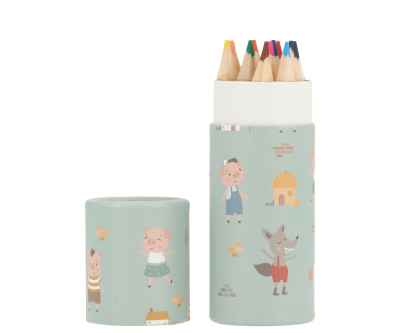 Tubo 12 Lápices The Three Little Pig