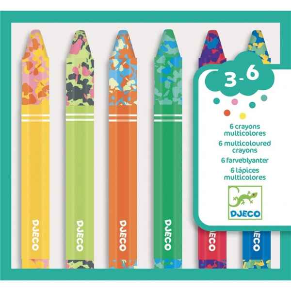Colores Para Peques 6 Lápices Multicolores