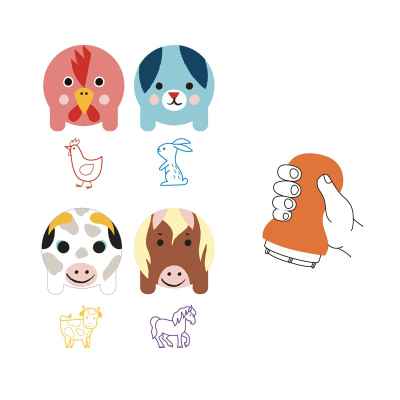 Sellos Para Peques De Animales De La Granja