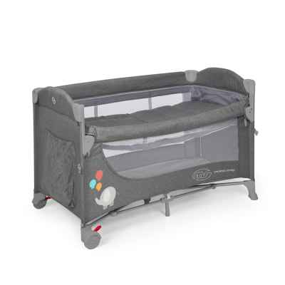 Cuna de viaje colecho Ennis gris