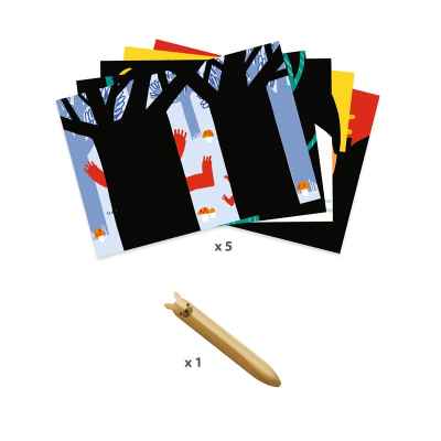 Cuadros para rascar Animales para Descubrir