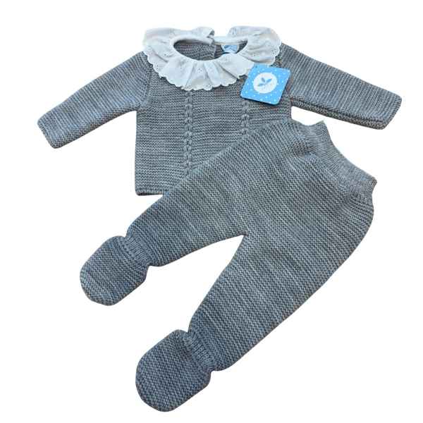 Conjunto Dos Piezas Sardon Gris 25VE-405