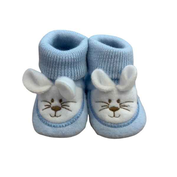 Botitas Bebe Conejito Azul