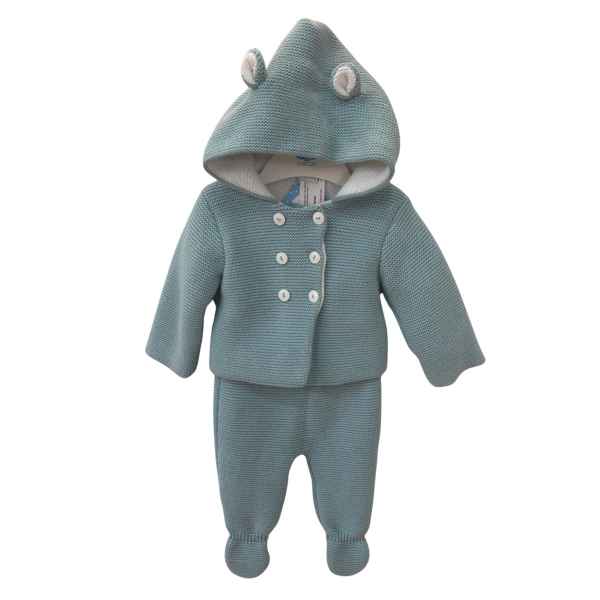 Conjunto de Punto Dos Piezas 025RF-700 Verde Pálido