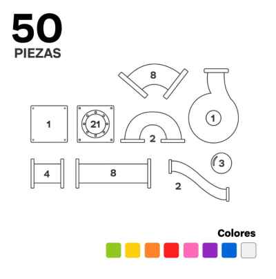 IMANIX Tobogán 50 Piezas