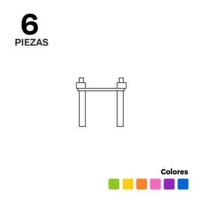 Accesorios  Pista Columna 6 Piezas