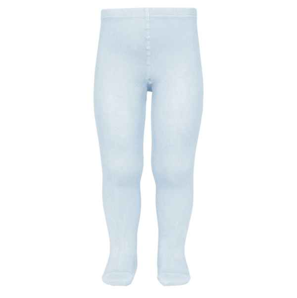 Leotardos Básicos Punto Liso Azul Bebe