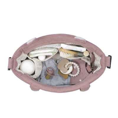 Bolsa Canastilla Pana Gala Cerise