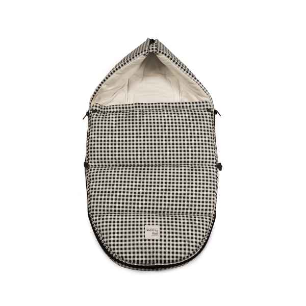 Saco Cuco 2 En 1 I Love Vichy Negro Invierno
