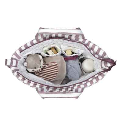 Bolsa Canastilla Cherry Rayas