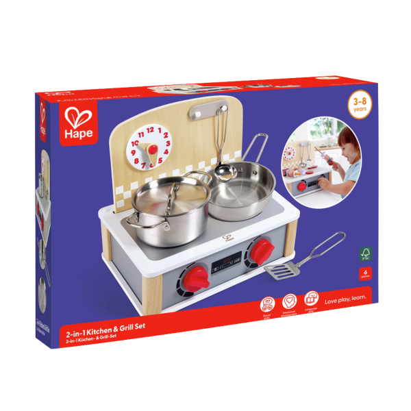 Juego de Cocina y Parrilla 2 en 1