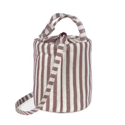 Bolsa Bucket Cherry Rayas