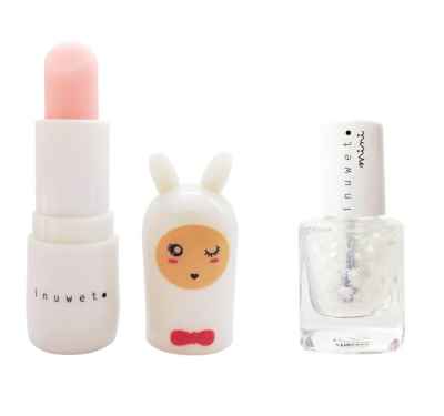 Set De Regalo Dúo De Rosas: Bálsamo Labial Y Esmalte De Uñas A Base De Algodón de azúcar