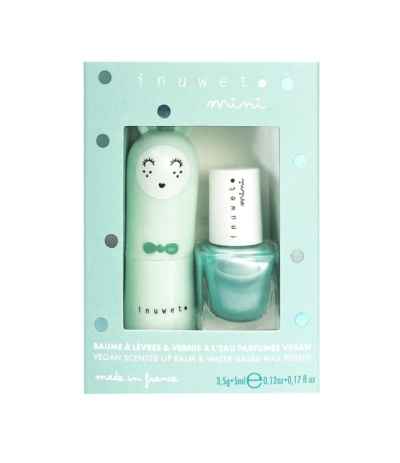 Set De Regalo Dúo De Rosas: Bálsamo Labial Y Esmalte De Uñas A Base De Manzana