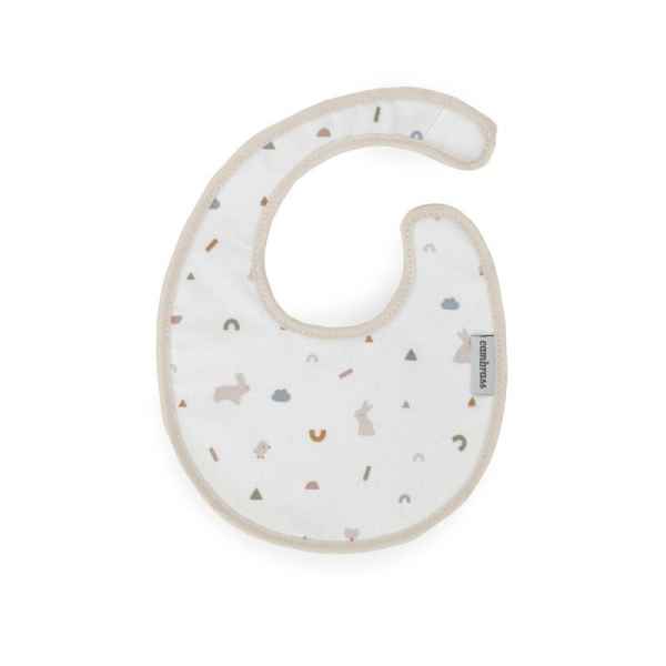 Babero Redondo Rabbit Beige
