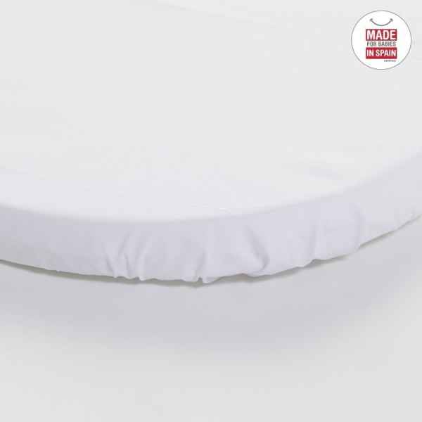 Sabana Bajera Ajustable Blanco  Moises 35x80
