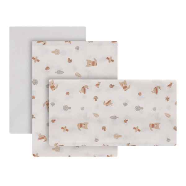 Sabanas Cuna 3 Pzs Senda Beige 60x120