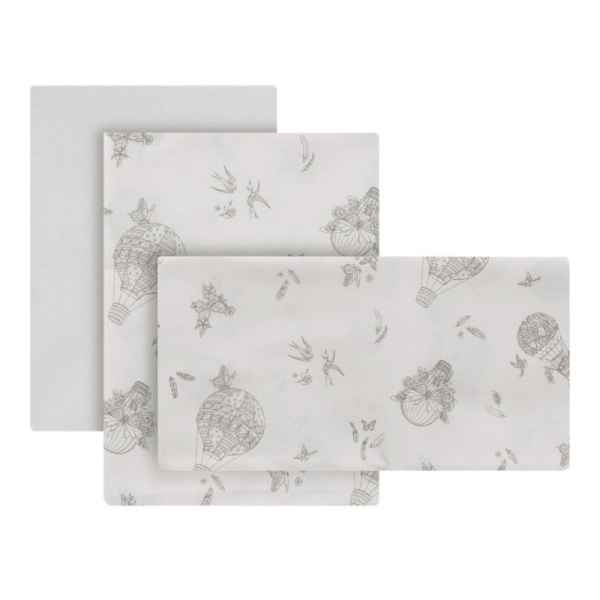 Sabanas Cuna 3 Pzs Globe Crudo 60x120