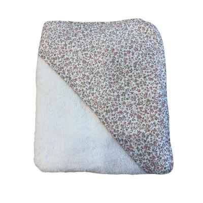 Capa de Baño Flores Rosa Palo